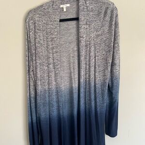 Maurices Gray and Blue Ombre Cardigan